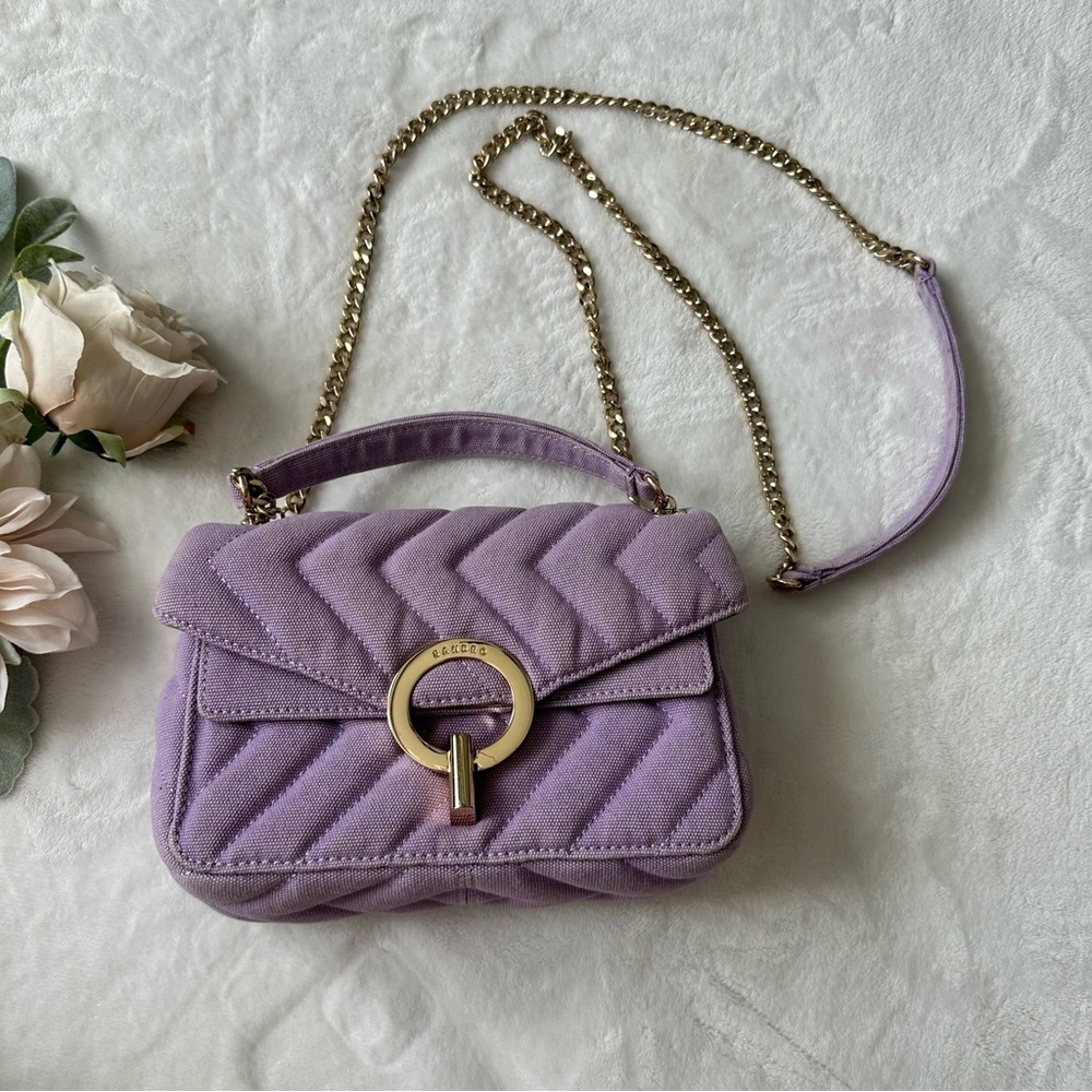 Sandro Purple Yza Crossbody Bag - Picture 5 of 17